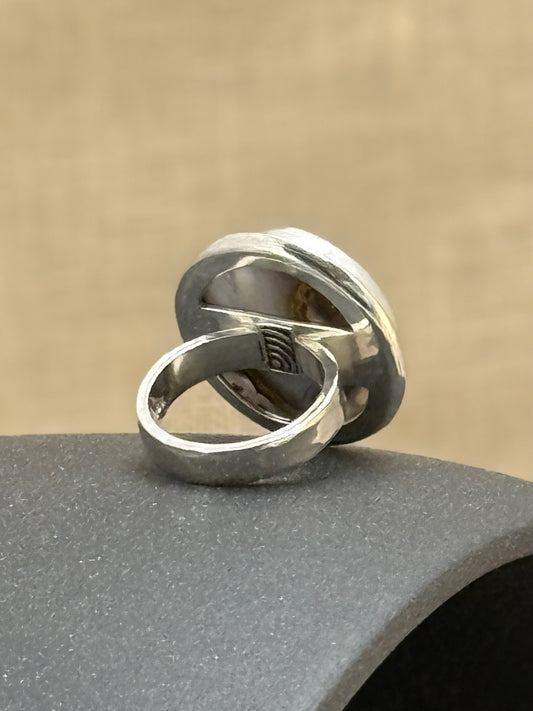 Crazy Lace Agate Ring