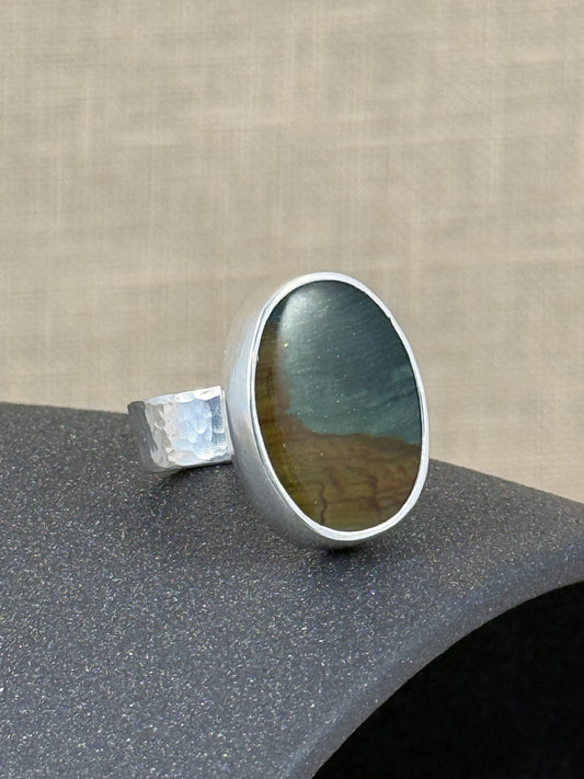 Gary Green Jasper Desert Ring