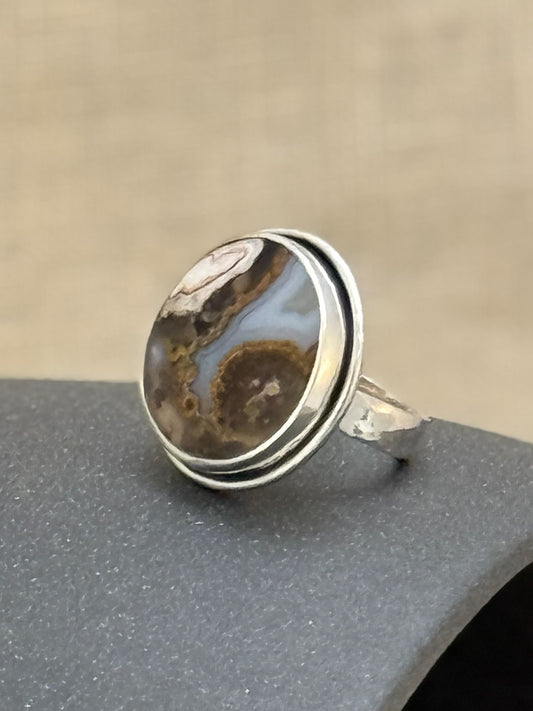 Crazy Lace Agate Ring
