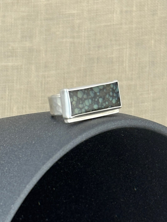 Horizontal Star Fox Turquoise Ring