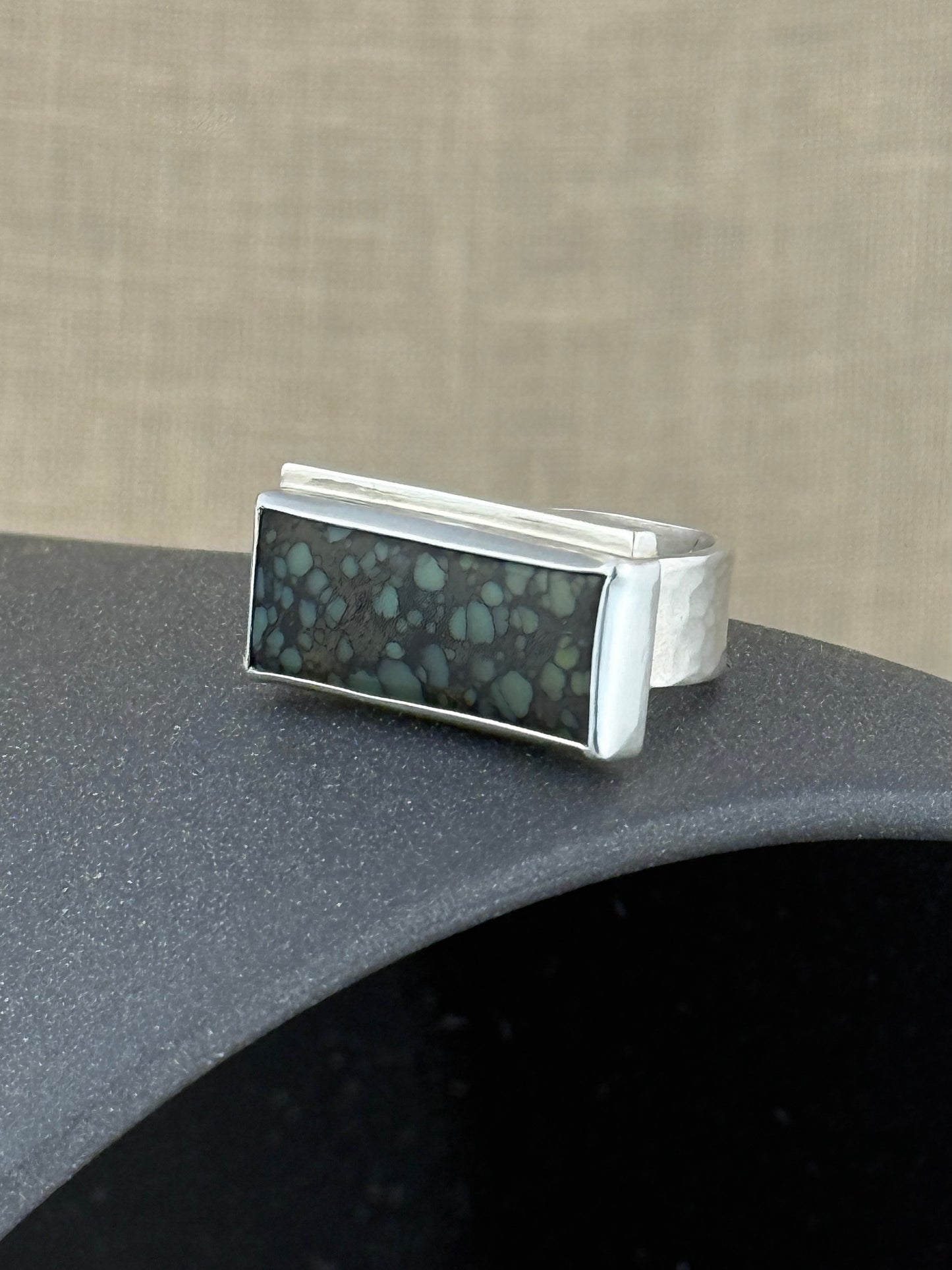 Horizontal Star Fox Turquoise Ring