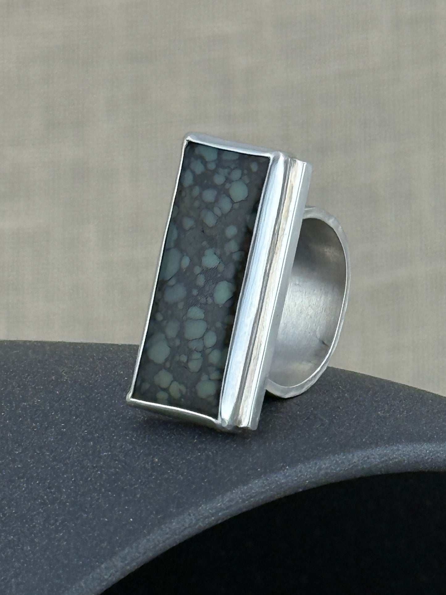 Horizontal Star Fox Turquoise Ring